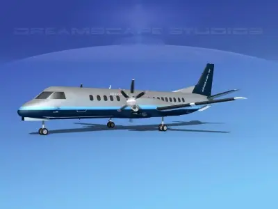 SAAB 2000 Universal Charter 3D model