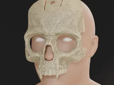 Death Knight Mask from Escape From Tarkov game for 3D Printing 3D print model