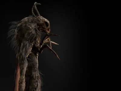 Mothman Low-poly 3D model