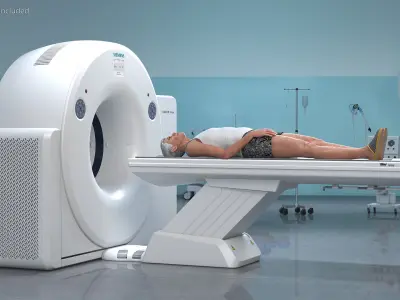 Tomograph Siemens with Patient 3D model
