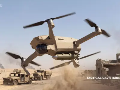 Tactical UAV Strike Missile 3D model purchase