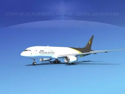 Boeing 787-8 UPS 3D model
