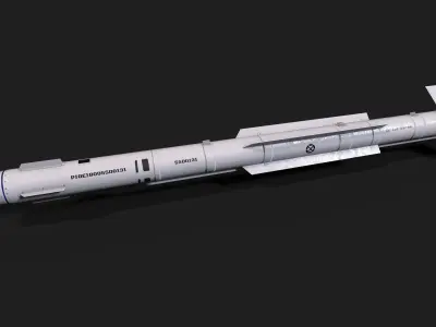 pl10 air to air missile Low-poly 3D model