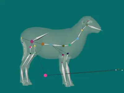 Suffolk Sheep Animal Free 3D model