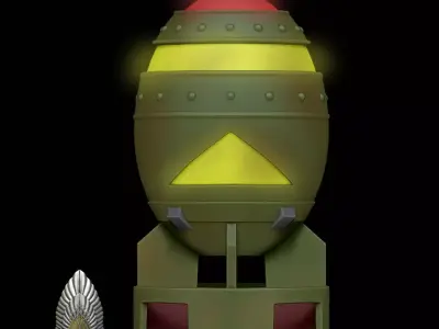 Fallout Fatman Lamp 3d digital download 3D print model