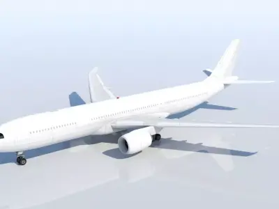  A330 NEO Low Poly Static Model Low-poly 3D model