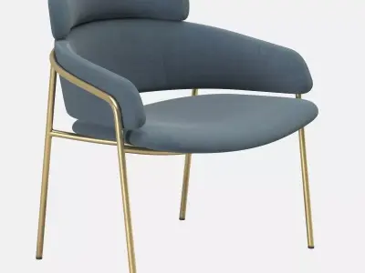 Debi Strike Lounge armchair 3D model