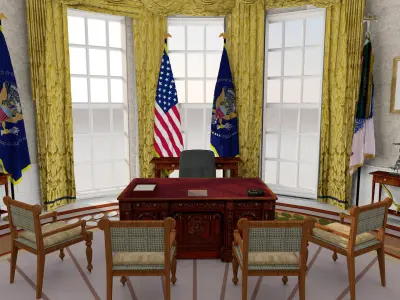 The Oval Office 3D model
