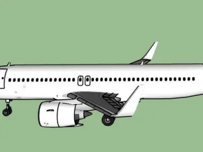 Airbus A320-200 WINGLET 3D model