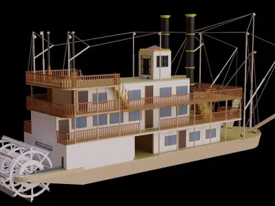 River prince steamer 3D model