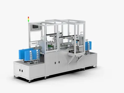 Automatic LCD Panel Gold Finger Tape Machine 3D model