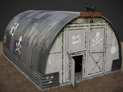military shelter 3D model
