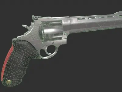 Taurus 454 Raging Bull Low-poly 3D model