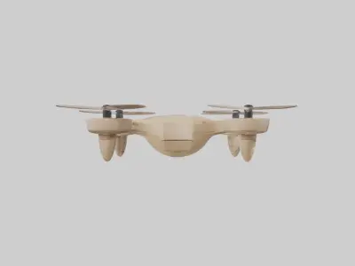 Biodegradable Drone M 1 Low-poly 3D model