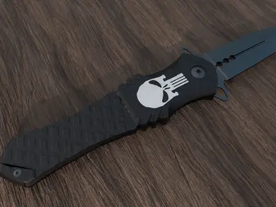 FREE Skull knife Free 3D model