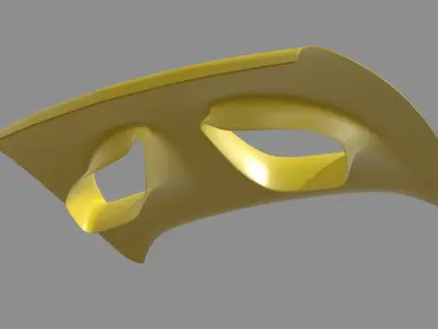 Car Bonnet Mclaren Low-poly 3D model