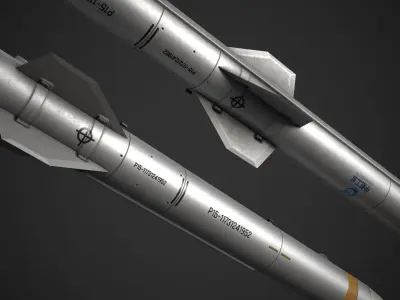 PL-15 AA Missile Low-poly 3D model