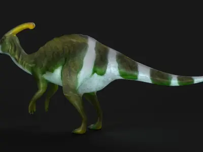 parasaurolophus dinosaur dino herbivour omnivorous 3D model