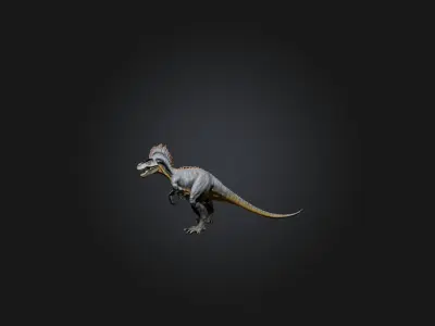 Realistic Allosaurus Model Low-poly 3D model