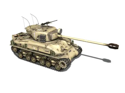 M51 Israel Super Sherman - 1 3D model