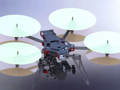 Spyder sQuad X8 multirotor Free 3D model