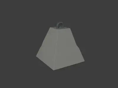 Concerte Weight Low-poly 3D model