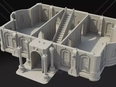 Palace for Tabletop RPGs 3D print model