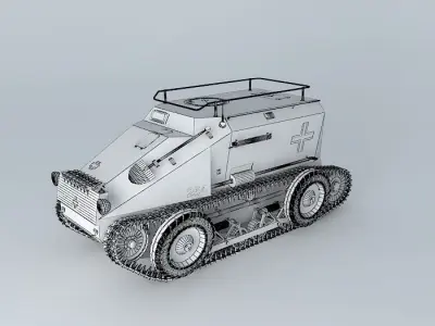 SD.KFZ.254 - Saurer RK7 3D model