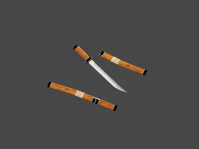 Killer Knife Low-poly 3D model