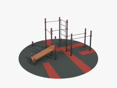 Calisthenics Park 3D model