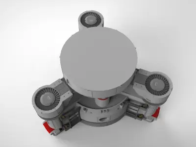 sci-fi Architecture kitbash 53 3D model