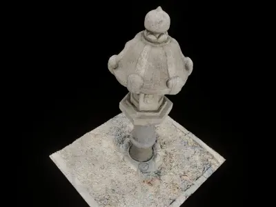 Korean Traditional Stupa SariraTop 3D model
