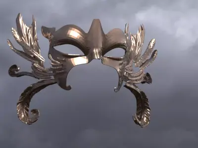 Baroque Hera Mask Ball 3D model