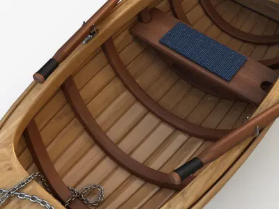 Boat stylized 3D model