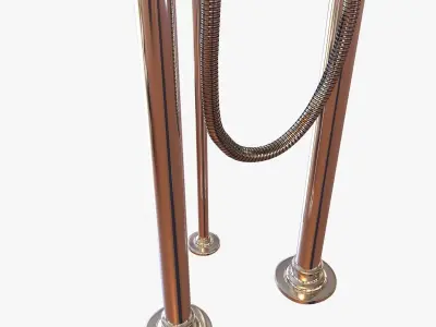 Lefroy Brooks LA CHAPELLE BATH SHOWER MIXER WITH STANDPIPES 3D model