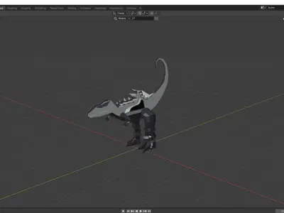 Sci-Fy Dinosaur Free low-poly 3D model
