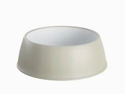 Plastic Dog Bowl B 05 Low-poly 3D model