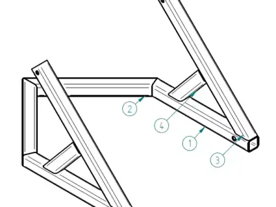Bike stand Free 3D model