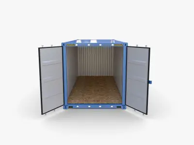 20ft Shipping Container Cosco Shipping v1 3D model