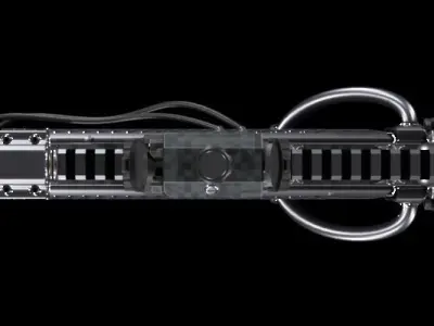 Sci-fi concept Laser Rifle Free 3D model