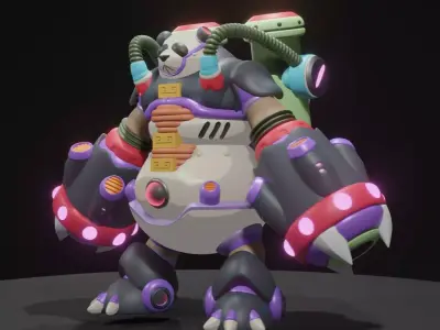 Bamboo Pandamonium 3D model