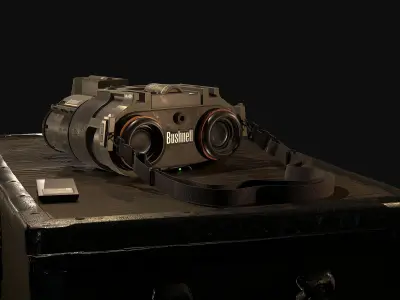 PBR Game Ready Military Binoculars 3D Model Low-poly 3D model