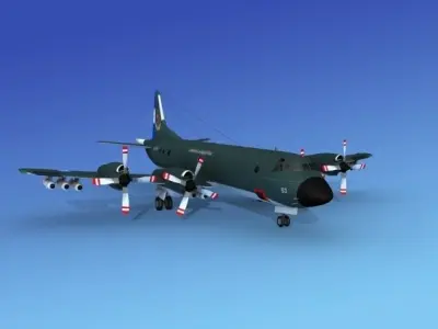 Lockheed P-3 Orion Argentina 3D model