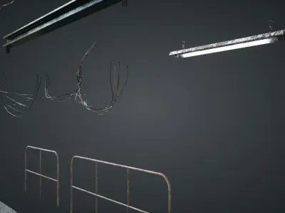 Sewers Modular Setup Low-poly 3D model