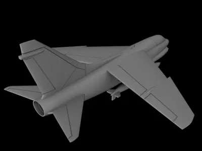 A-7 CORSAIR II SCALE 1-72 PRINTABLE STL FILES 3D print model