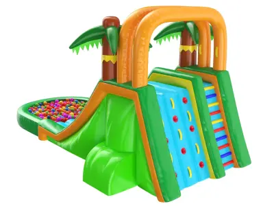 Inflatable Ball Pit Game 3D model