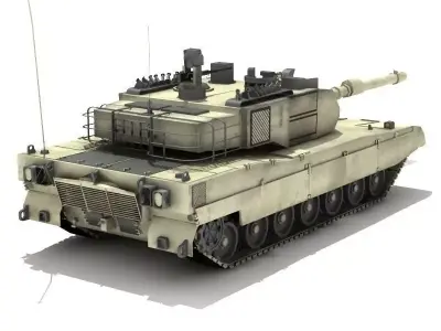 Altay Tank Turkish Military tank Low-poly 3D model