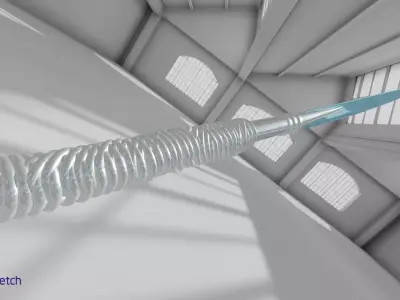 White Witch Sword Low-poly 3D model