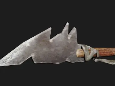 Makeshift Spear Low-poly 3D model