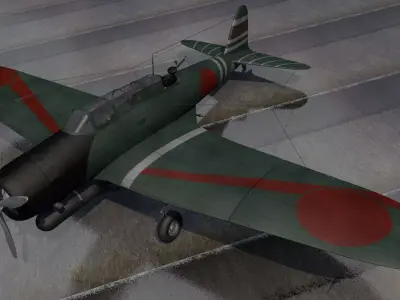 Nakajima B5N2 Kate 3D model